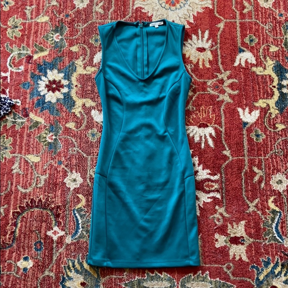 Charlotte Russe pine green bodycon dress